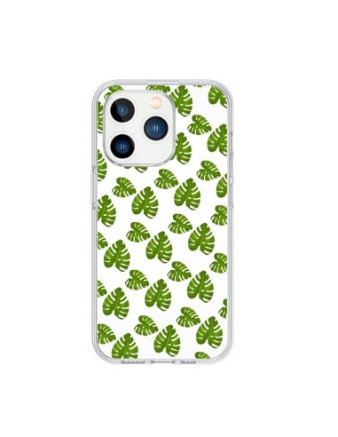 Coque iPhone 15 Pro Plantes vertes - Eleaxart