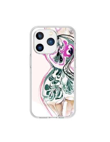 iPhone 15 Pro Case Floral Girl - Elisaveta Stoilova