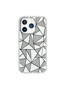 Cover iPhone 15 Pro Linee Griglia Triangles Grid Astratto...