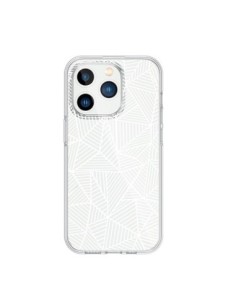 Coque iPhone 15 Pro Lignes Grilles Triangles Full Grid...