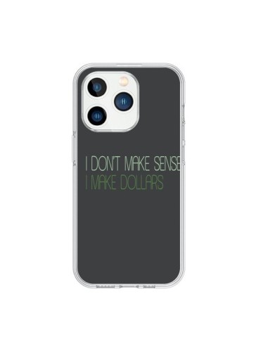 Cover iPhone 15 Pro I don't make sense, I make Dollars, Grigio - Shop Gasoline