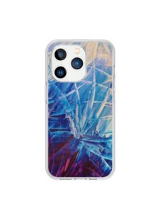 Coque iPhone 15 Pro Fleurs Violettes françaises - Ebi...