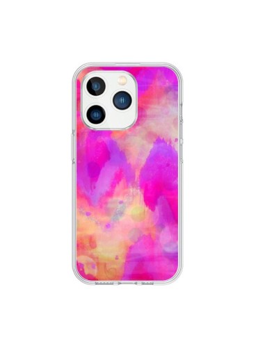 Cover iPhone 15 Pro Cuore Tribale Rosa - Ebi Emporium