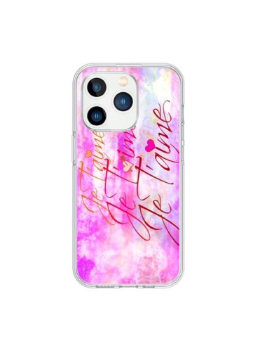 Coque iPhone 15 Pro Je t'aime I Love You - Ebi Emporium