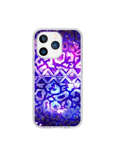 Coque iPhone 15 Pro Tribal Leopard Galaxy - Ebi Emporium