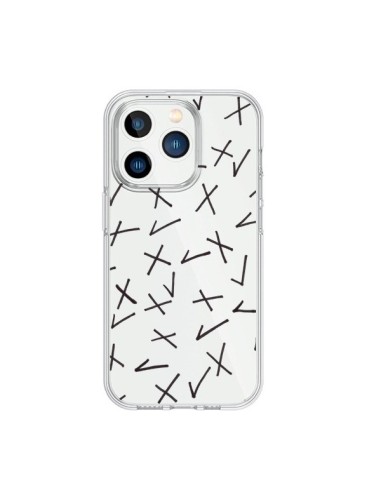 Cover iPhone 15 Pro Croci Check Trasparente - Ebi Emporium