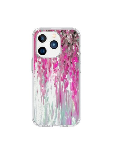 Cover iPhone 15 Pro Tempesta Rosa Trasparente - Ebi Emporium