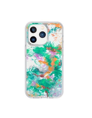 Coque iPhone 15 Pro Mermaid Sirene Fleur Flower Transparente - Ebi Emporium