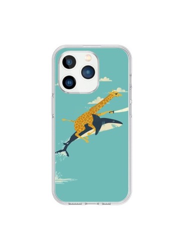 Coque iPhone 15 Pro Girafe Epee Requin Volant - Jay Fleck
