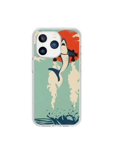 Coque iPhone 15 Pro Requin Avion Volant - Jay Fleck