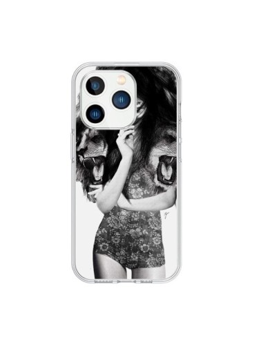 Coque iPhone 15 Pro Femme Lion - Jenny Liz Rome