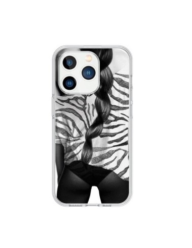 Coque iPhone 15 Pro Femme Zebre - Jenny Liz Rome