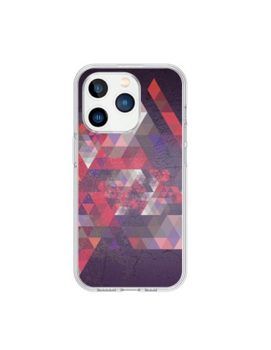 Coque iPhone 15 Pro Azteque Gheo Violet - Javier Martinez