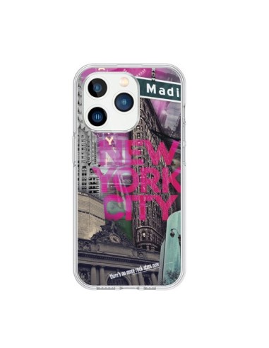 Coque iPhone 15 Pro New York City Rose - Javier Martinez