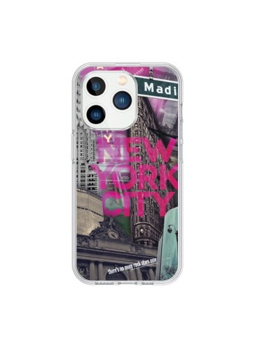 iPhone 15 Pro Case New York City Pink - Javier Martinez