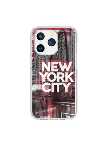 Coque iPhone 15 Pro New York City Rouge - Javier Martinez