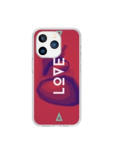 Coque iPhone 15 Pro Love Coeur Triangle Amour - Javier...
