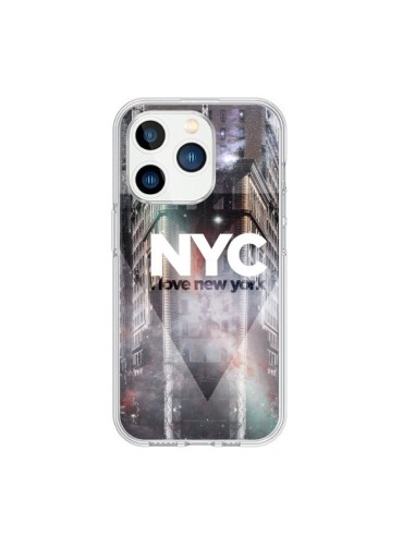 iPhone 15 Pro Case I Love New York City Purple - Javier Martinez
