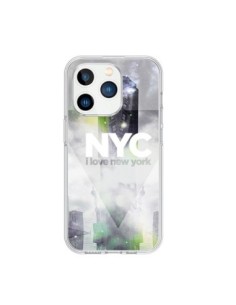 Cover iPhone 15 Pro I Love New York City Grigio Verde -...