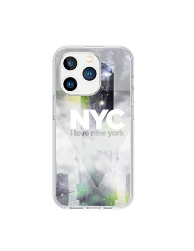 Cover iPhone 15 Pro I Love New York City Grigio Verde - Javier Martinez