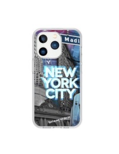 iPhone 15 Pro Case New York City Skyscrapers Blue -...