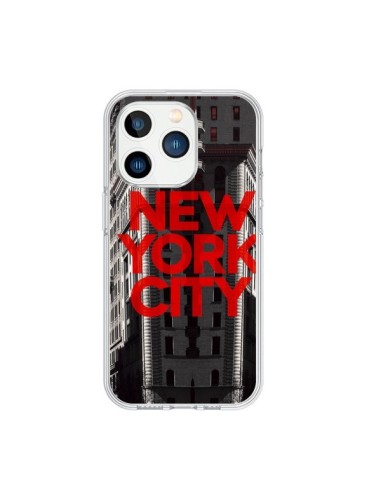 Coque iPhone 15 Pro New York City Rouge - Javier Martinez