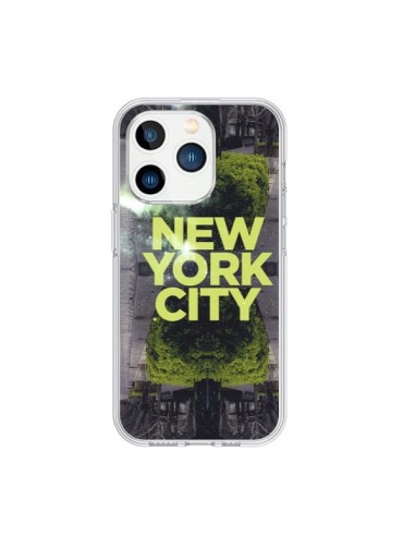 Coque iPhone 15 Pro New York City Vert - Javier Martinez