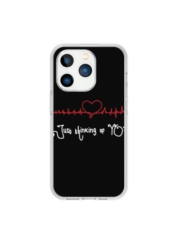 Cover iPhone 15 Pro Just Thinking of You Cuore Amore - Julien Martinez