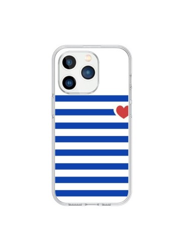 Cover iPhone 15 Pro Mariniere Cuore - Jonathan Perez