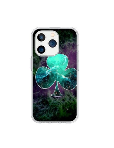 Coque iPhone 15 Pro Nebula Club Trèfle Galaxie - Jonathan Perez