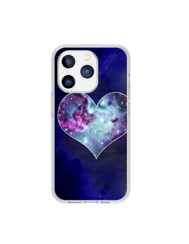 Coque iPhone 15 Pro Nebula Heart Coeur Galaxie - Jonathan Perez