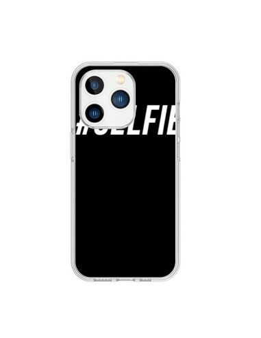 Coque iPhone 15 Pro Hashtag Selfie Blanc Vertical - Jonathan Perez