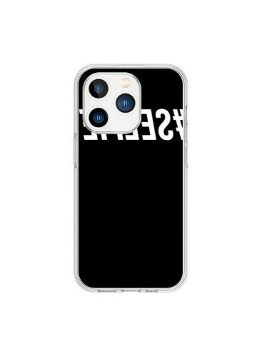 Coque iPhone 15 Pro Hashtag Selfie Blanc Inversé - Jonathan Perez