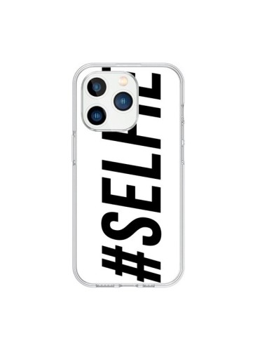 Cover iPhone 15 Pro Hashtag Selfie Bianco Orizzontale - Jonathan Perez