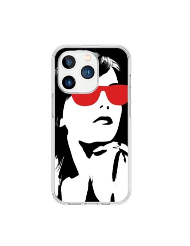 iPhone 15 Pro Case Girl Eyesali Red - Jonathan Perez