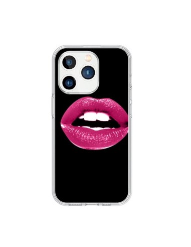 Coque iPhone 15 Pro Lèvres Roses - Jonathan Perez