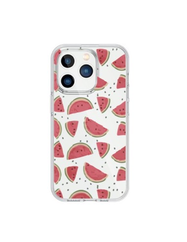 Coque iPhone 15 Pro Pasteques Watermelon Fruit Transparente - Dricia Do