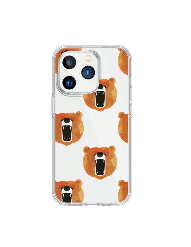 Coque iPhone 15 Pro Ours Ourson Bear Transparente - Dricia Do