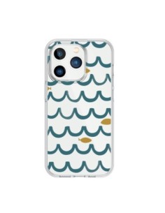 Coque iPhone 15 Pro Poisson Fish Water Transparente -...