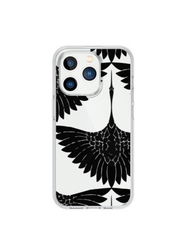 Cover iPhone 15 Pro Pavone Trasparente - Dricia Do