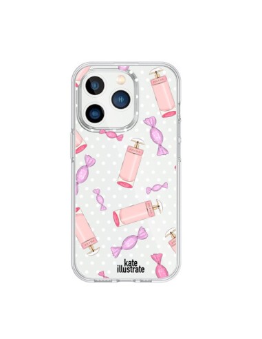 Cover iPhone 15 Pro Caramelle Trasparente - kateillustrate