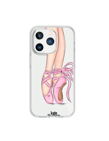 Coque iPhone 15 Pro Ballerina Ballerine Danse Transparente - kateillustrate
