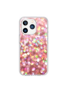Coque iPhone 15 Pro Paillettes Pinkalicious - Lisa...