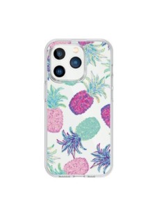 Cover iPhone 15 Pro Ananas Frutta Estate Trasparente -...