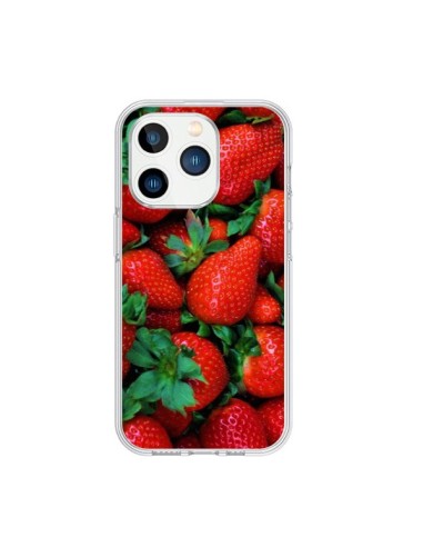 Coque iPhone 15 Pro Fraise Strawberry Fruit - Laetitia