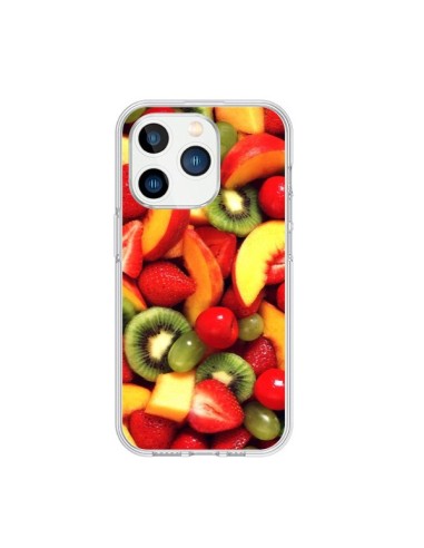 Coque iPhone 15 Pro Fruit Kiwi Fraise - Laetitia