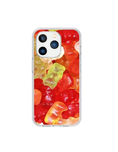 Coque iPhone 15 Pro Bonbon Ourson Multicolore Candy - Laetitia