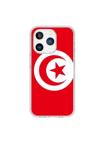Coque iPhone 15 Pro Drapeau Tunisie Tunisien - Laetitia