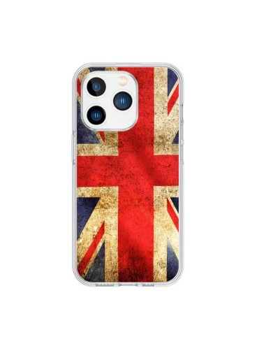 Coque iPhone 15 Pro Drapeau Angleterre Anglais UK - Laetitia