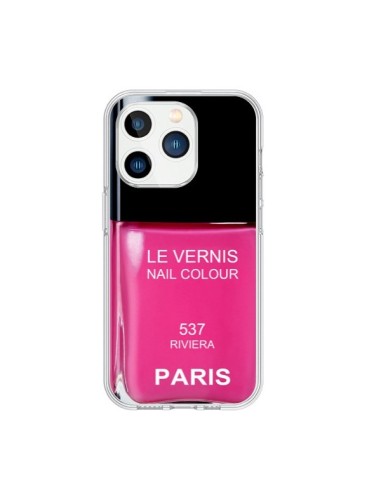 Cover iPhone 15 Pro Smalto Paris Riviera Rosa - Laetitia